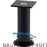 Dekorfu� Fu� � 30 mm, L�nge 100 mm, +10mm, Fu�teller, Aluminium schwarz matt