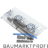 VOLPATO Zubeh�r-Set Sockelblenden 120 mm Kunststoff Edelstahl Effekt geb�rstet