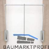 SERVETTO Kleiderlift Junior 770 - 1200 mm grau/silbergrau