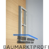 SERVETTO Kleiderlift Junior Distanzrahmen Kunststoff grau