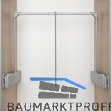 SERVETTO Kleiderlift Super 800 - 1100mm Kunststoff/Stahl grau