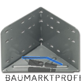 Bettwinkel STANDARD, 115 x 133 x 115 mm, Stahl silbergrau