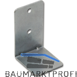 Bettwinkel, B 45, H 75, T 50, Materialst�rke 2.2 mm, FE silbergrau