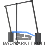 SERVETTO Kleiderlift 3T 750 - 1100 mm Kunststoff/Stahl anthrazit