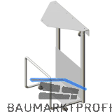 CPU-Halter V60 340 x 515 x 155 mm, Stahl wei�aluminium RAL 9006 matt