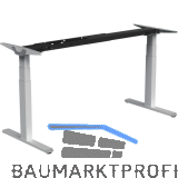 Tischgestell EVO Memory, elektrisch verstellbar, Breite 1200 - 1800 mm alufarbig