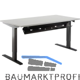 Kabelkanal abklappbar 871 - 1471 mm schwarz
