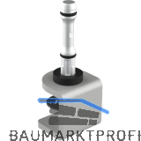 Befestigungsklammer Akustikpaneel Mira board, Stahl wei�aluminium, RAL 9006