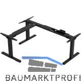 Tischgestell Amica, 90� Winkelanwendung, elektrisch verstellbar, schwarz