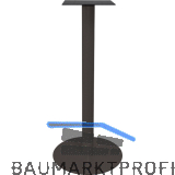 SOLIDO Plattenstehtischgestell Pegasus R - Stahl schwarz beschichtet