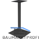 SOLIDO Plattenstehtischgestell Pegasus E - Stahl schwarz beschichtet