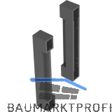 Doppelrelinghalter f�r BLUM AMBIA-LINE Kunststoff Oriongrau matt
