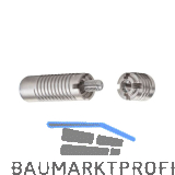 LAMELLO Invis Mx2 Verbinder Set mit Eindrehmutter 30 mm, Zinkdruckguss