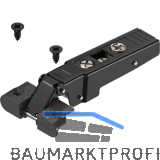 BLUM CLIP top ONYX Alurahmenscharnier 95�, gerade ohne Feder, Schrauben
