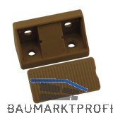 Schrankverbinder Universal, 21 x 21 x 44 mm, Kunststoff hellbraun