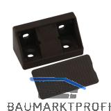 Schrankverbinder Universal, 21 x 21 x 44 mm, Kunststoff dunkelbraun