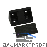 Schrankverbinder Universal, 21 x 21 x 44 mm, Kunststoff schwarz