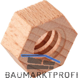 JOWE 6-Kant Mutter 24x12mm, Gewinde 15mm