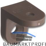 HENKE Schrankverbinder Corner 2, 23 x 23 x 24 mm, Kunststoff dunkelbraun