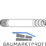 Einfachbolzen, M8x11, L�nge 59 mm, Zamak vernickelt