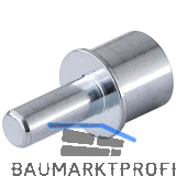 LAMELLO Cabineo X Bodentr�ger �3 mm, Stahl vernickelt, 500 St�ck