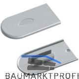 LAMELLO Cabineo Abdeckkappe, Kunststoff RAL 7040 fenstergrau, VPE 100