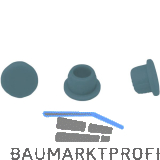 LAMELLO Clamex Abdeckkappen, Kunststoff RAL 7031 blaugrau, VPE 100