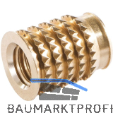 LAMELLO Cabineo Muffe M6 Messing L�nge 12,3 mm 100 Stk.