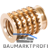 LAMELLO Cabineo Muffe M6 Messing L�nge 12,3 mm 500 Stk.