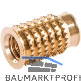 LAMELLO Cabineo Muffe M6 Messing L�nge 15,3 mm 100 Stk.