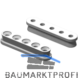 KEILVERBINDER Langh�lse zum Schrauben, Kunststoff wei�