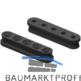 KEILVERBINDER Langh�lse zum Schrauben, Kunststoff schwarz