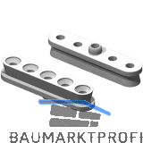 KEILVERBINDER Langh�lse mit Zentrierstift, Kunststoff wei�