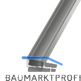KEILVERBINDER Schiene ungebohrt, 3000 mm, Aluminium blank