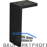 Dekorfu� Fonda 200 x 10 mm, L�nge 200 mm, Aluminium, schwarz geb�rstet