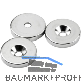 SUPERMAGNETE Scheibenmagnet mit Bohrung ؠ27�mm, H�4�mm