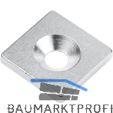 Magnetgegenst�ck 20 x 20 mm mit Bohrung