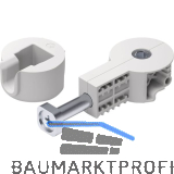 ITALIANA FERRAMENTA Arbeitsplattenverbinder QuickTech Set 64mm Stahl/KS wei�grau