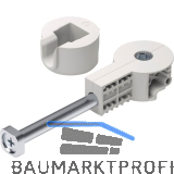 Arbeitsplattenverbinder Quick Tech Set 100 mm, Stahl/Kunststoff wei�grau