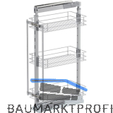 VS TAL Larder 2 Hochschrankauszug Set Classic KB 300 mm Silber