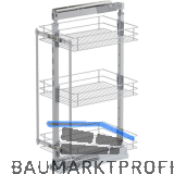 VS TAL Larder 2 Hochschrankauszug Set Classic KB 400 mm Silber