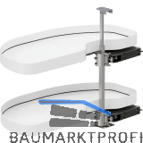 VS Cornerstone Maxx Eckauszug Planero EH 650/KB 1000/FB 600 mm links Wei�