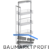 VS TAL Larder 4 Hochschrankauszug Set Saphir KB 300 mm Silber