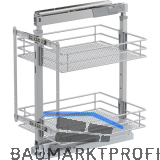 VS TAL Larder 1 Hochschrankauszug Set Saphir KB 400 mm Silber