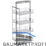 VS TAL Larder 3 Hochschrankauszug Set Saphir KB 400 mm Silber