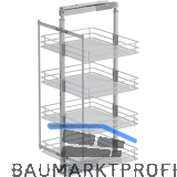 VS TAL Larder 3 Hochschrankauszug Set Saphir KB 600 mm Silber