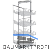 VS TAL Larder 4 Hochschrankauszug Set Saphir KB 600 mm Silber