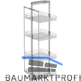 VS TAL Larder 5 Hochschrankauszug Set Saphir KB 600 mm Silber