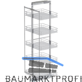 VS TAL Larder 5 Hochschrankauszug Set Saphir KB 600 mm Silber