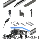 HAWA Concepta III Set, 25 Push rechts, T�rh�he 1200 - 2200 mm